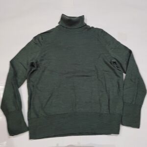 Slate Green merino wool Gap turtleneck sweater